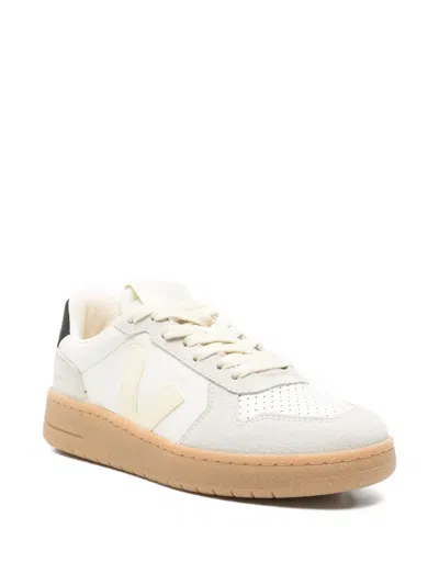 Veja V-82 Suede Panelled Sneakers In Animal Print