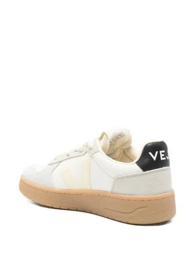 Veja V-82 Suede Panelled Sneakers In Animal Print
