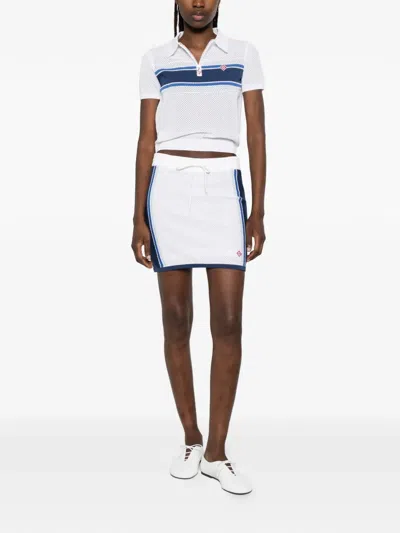 Casablanca Drawstring Mesh Skirt In Multi