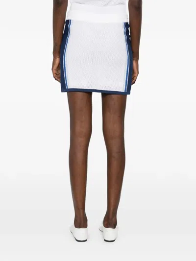 Casablanca Drawstring Mesh Skirt In Multi