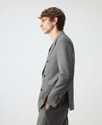 Mango Ricardo Regular Fit Double-breasted Suit Jacket Grey In Gray