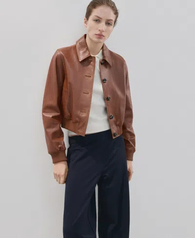 Mango Split Hem Pull-on Straight Leg Knit Pants In Blue