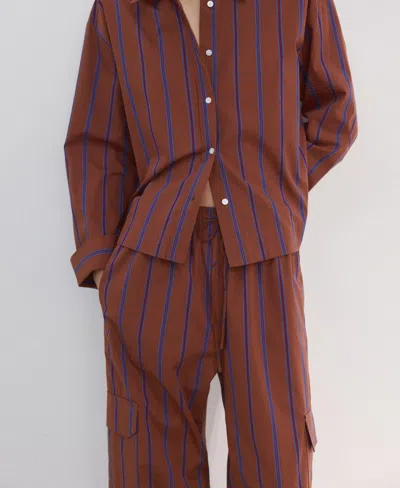 Mango Cargo Pants In Brown