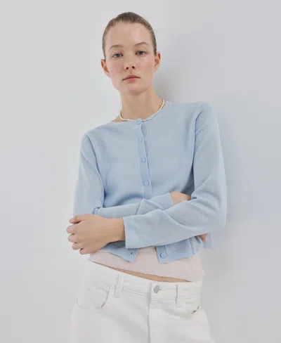 Mango Fine-knit Straight-fit Cardigan Wine In White