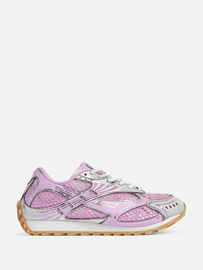 Bottega Veneta Orbit Mesh Technical Fabric Lace Up Sneakers In Multi