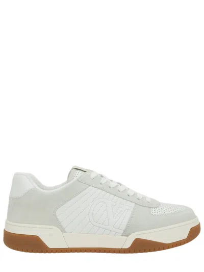 Valentino Garavani Signature Detail Ankle Padding Sneakers With Interchangeable Laces In White