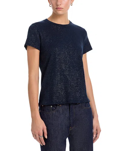 Atm Anthony Thomas Melillo School Boy Tee In Obsidian Silver In Multi