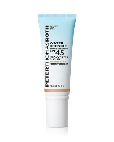 Peter Thomas Roth Water Drench® Broad Spectrum Spf 45 Hyaluronic Sheer Tint Moisturizer In Transparent