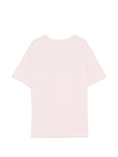 Msgm Logo T-shirt In Pink