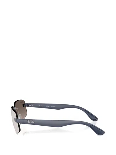 Ray Ban Rectangle-frame Sunglasses In Blue