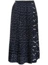 MARKUS LUPFER printed pleat skirt,DRYCLEANONLY