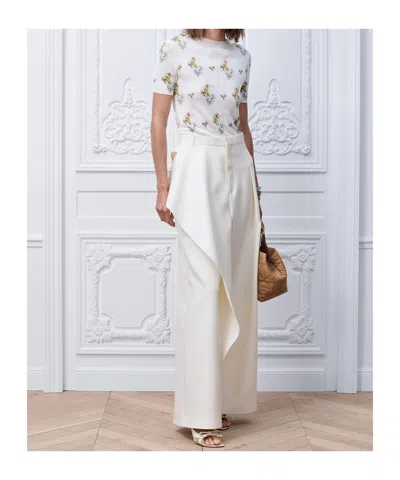 Dior Draped Regular-fit Pants In White