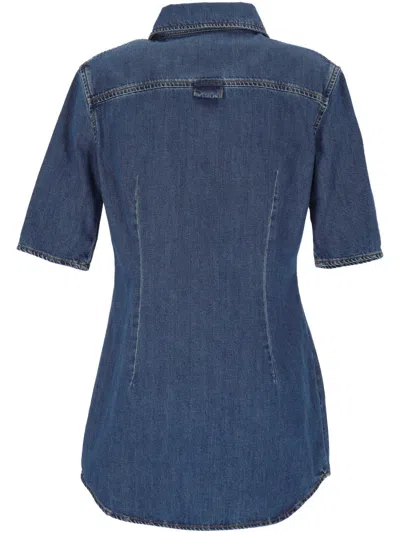 Mugler Fitted Button-up Top In Multi