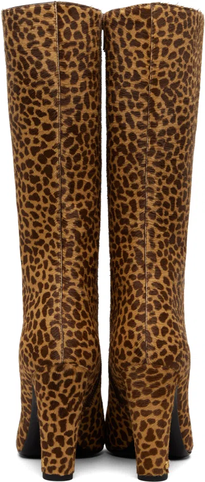 Valentino Garavani Hotty Boot In Pony-effect Calfskin 100mm Woman Animal Print 39.5 In Animal Print