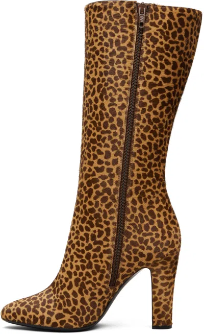 Valentino Garavani Hotty Boot In Pony-effect Calfskin 100mm Woman Animal Print 39.5 In Animal Print