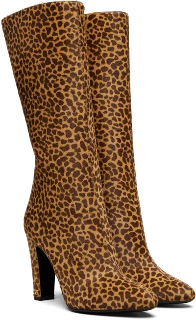 Valentino Garavani Hotty Boot In Pony-effect Calfskin 100mm Woman Animal Print 39.5 In Animal Print