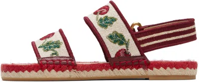 Valentino Garavani Cherryfic Double Strap Slingback Espadrille Sandal In Multi