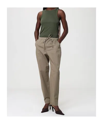 Max Mara Drawstring Casual Pants In Brown