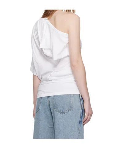 Christopher Esber One-shoulder Draped T-shirt In White