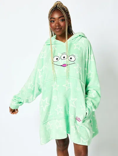 Skinnydip London Disney Aliens Blanket Hoodie In Green