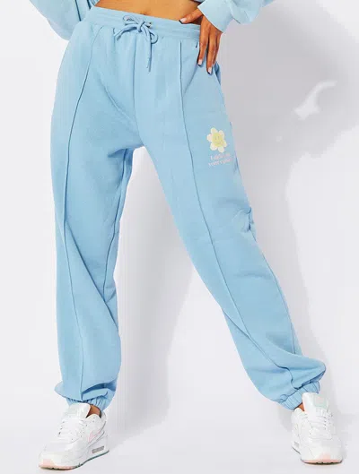 Skinnydip London Fun Fact: I Don't Care Joggers In Blue