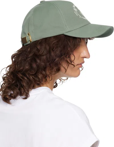 Balmain Logo Embroidered Baseball Cap In Blue