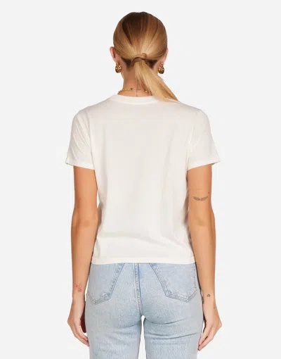 Lauren Moshi Ursula Mushroom Butterfly Top In White