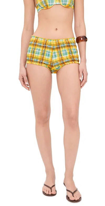 Solid & Striped The Mimi Shorts Multi Plaid In Multi