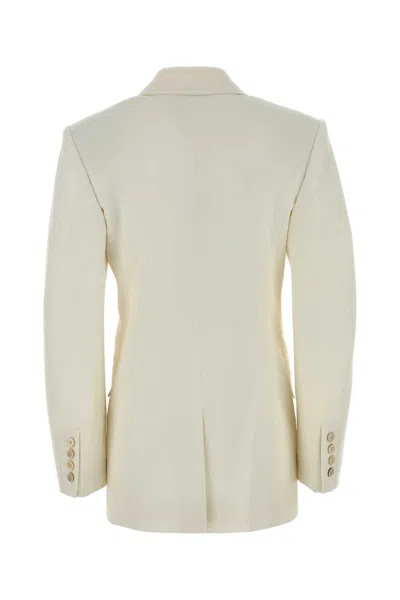 Givenchy Ivory Wool Blend Blazer In Neutral