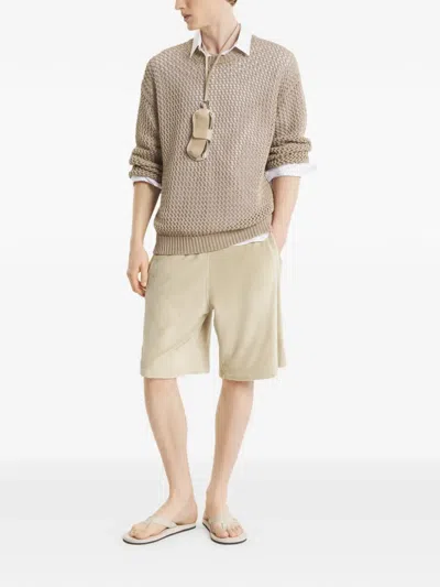 Maison Kitsuné Drawstring Shorts In Neutral