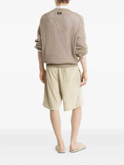 Maison Kitsuné Drawstring Shorts In Neutral