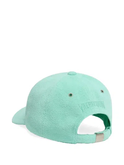 Vilebrequin Men Terry Cap Solid Caribbean In Green