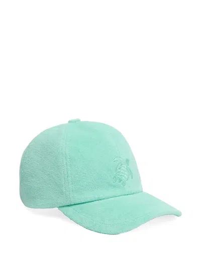 Vilebrequin Men Terry Cap Solid Caribbean In Green