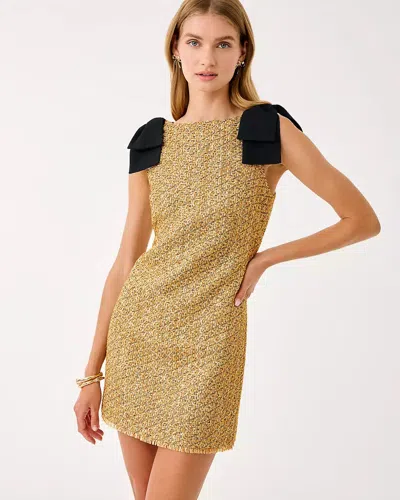 Lilly Pulitzer Cora Skirted Shift Romper In Gold Metallic Golden Glow ...