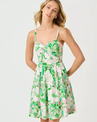Lilly Pulitzer Bennet Stretch Dress In Putting Green Poppyland