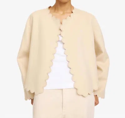By Malene Birger Vibetta Wool Jacket In Vanilla Cream In Neutral