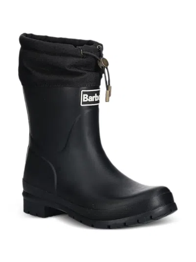 Barbour 모브레이 웰링턴 드로스트링 부츠 In Black