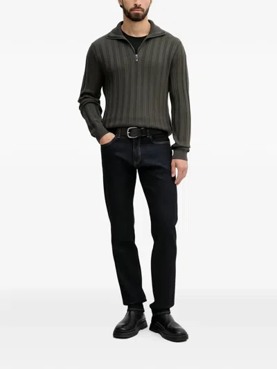 Armani Exchange 로고 패치 진 In Blue