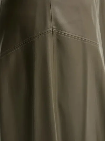 Benetton A라인 미디 스커트 In Green
