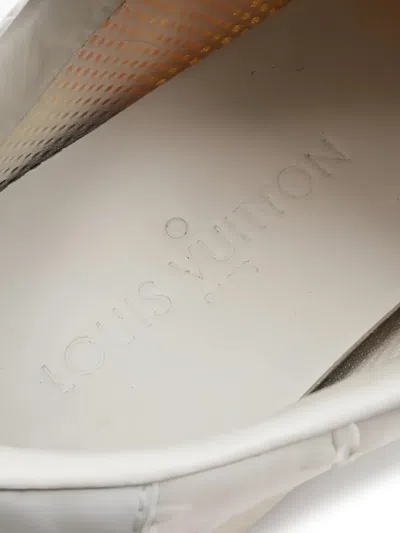 Pre-owned Louis Vuitton Monogram Sneakers In White