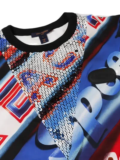 Pre-owned Louis Vuitton 2010s Printed T-shirt In White