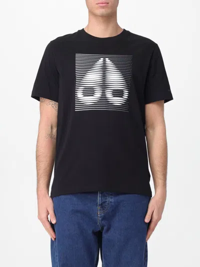 Moose Knuckles Round-neck Short-sleeved T-shirt In Black