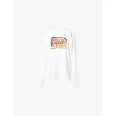Acne Studios Minimalist Long Sleeve Top In White