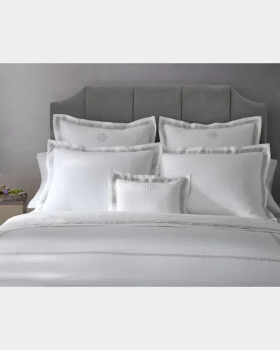 Matouk Ambrose King Flat Sheet In White