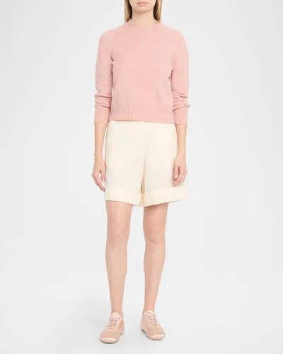 Jil Sander Etage Satin And Suede Low-top Sneakers In Neutral