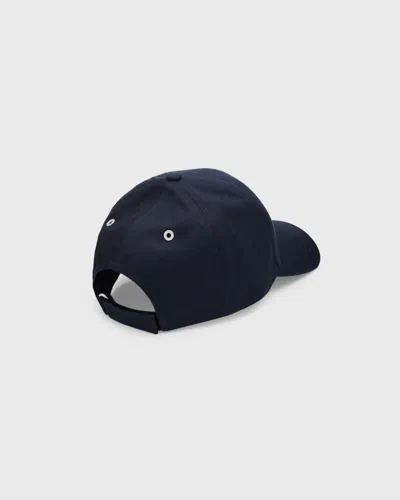 Moncler Embroidered Logo Patch Adjustable Baseball Cap In Blue