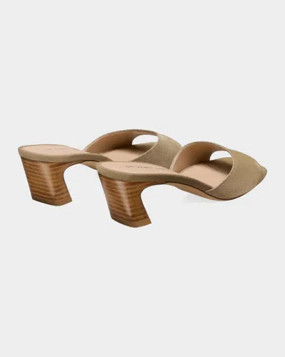 Stuart Weitzman 50mm Stassi Suede Mules In Multi