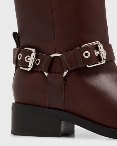 3.1 Phillip Lim Alexa Moto Boots Espresso In Brown