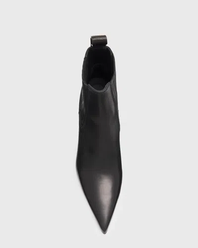 Rick Owens Ankle Boot With Pointed Toe And Sculptural Heel In Black