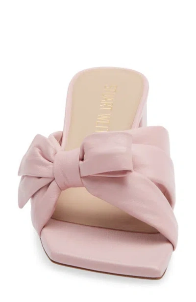 Stuart Weitzman Sofia Bow Sandal In Pink